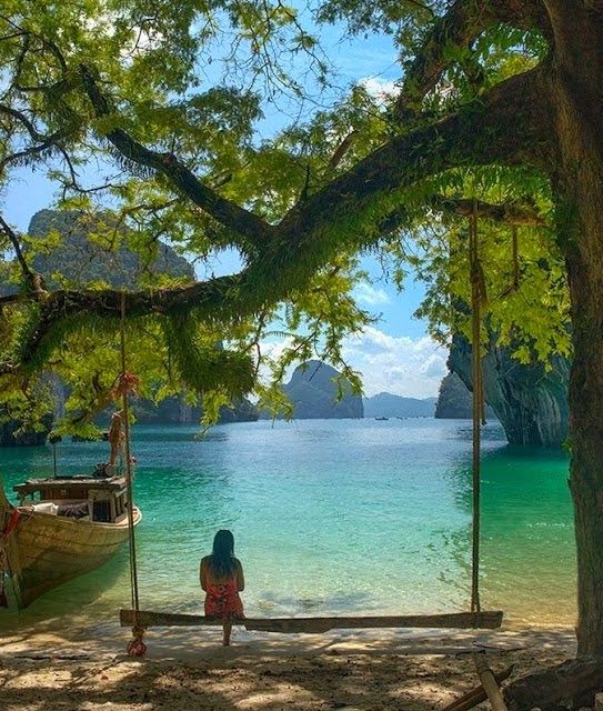 Peaceful Setting at Krabi, Thailand Hier ben ik…